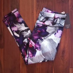 NWT CALIA by Carrie Iris Multi Print 7/8 Legging M